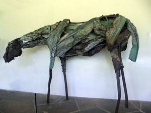 Metal Sculptures Around Museum Grounds - Artist Deborah Butterfield