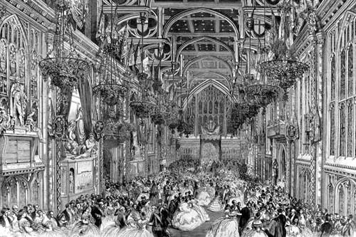 An event held at the Guildham in 1863