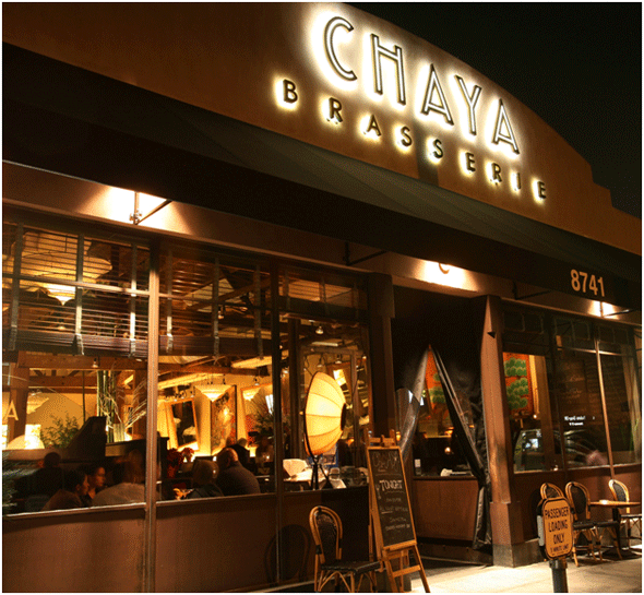 "CHAYA BRASSERIE BEVERLY HILLS"