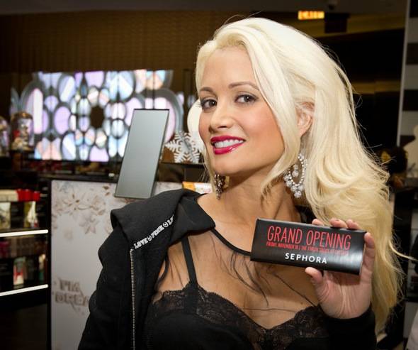 Holly Madison from Peepshow and Holly's World helped welcome the new 