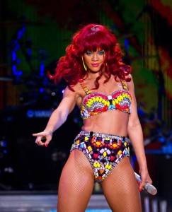 Rihanna’s electrifying performance at Mandalay Bay Events Center.