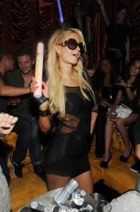 on December 28, 2011 in Las Vegas, Nevada. Paris Hilton parties at Surrender Nightclub.