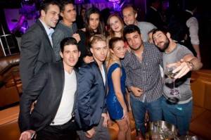 Lauren Conrad and Frankie Delgado with friends at Hyde Bellagio, Las Vegas, 2.10.12 Lauren Conrad and Frankie Delgado with friends at Hyde.