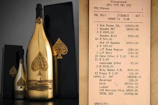 luxury expensive champagne