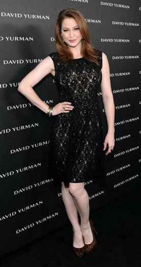 Esme Bianco wears David Yurman's Quatrefoil Teardrop Earrings 4mm Stackable