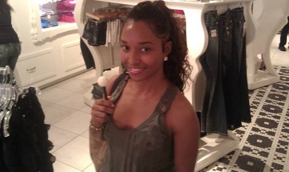 Chili enjoying a Couture Pop at Sugar Factory