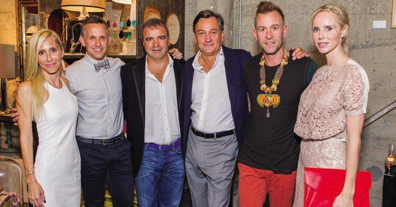 Alexandra Von Furstenberg, Jay Jeffers, Jean-Pierre Conte, Paul Weaver, Michael Purdy and Vanessa Getty