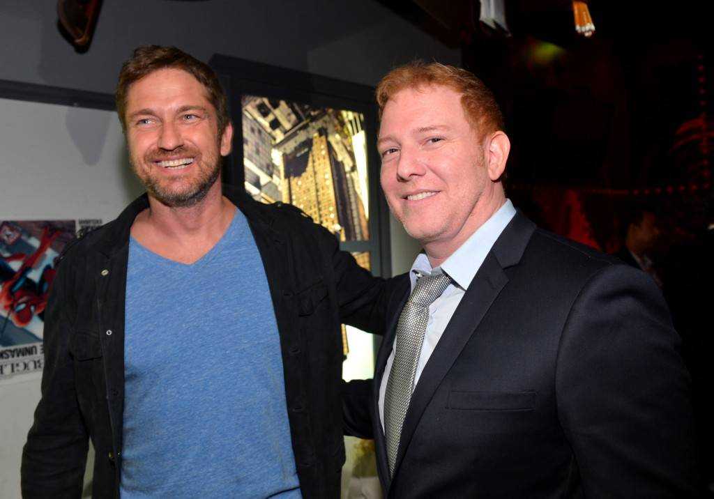 Actor Gerard Butler and Relativity Media CEO Ryan Kavanaugh attend Relativity Media's Movie 43 Los Angeles Premiere After Party on January 23, 2013 in Hollywood, California