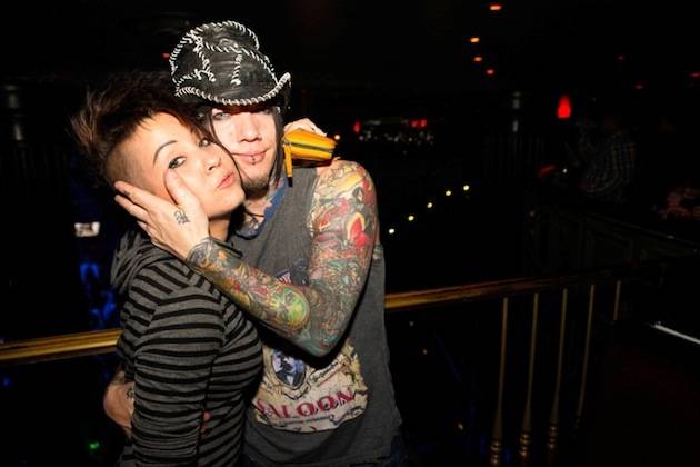 DJ Ashba of Guns N' Roses and his sister Kari Kaisner at Body English. Photo: Carlos Larios