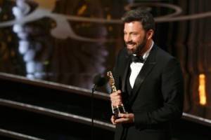 Director and producer Ben Affleck accepts the Oscar for best picture for "Argo" at the 85th Academy Awards in Hollywood
