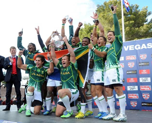 Team South Africa wins the USA Sevens Rugby Tournament. Photos: Las Vegas News Bureau 