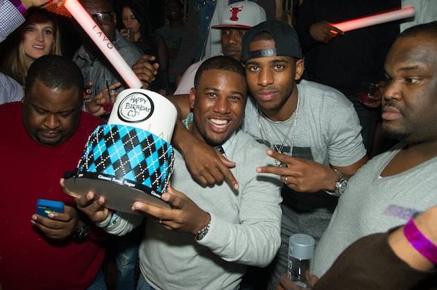 Chris Paul and his brother CJ at Lavo. Photos: Al Powers/Powers Imagery 