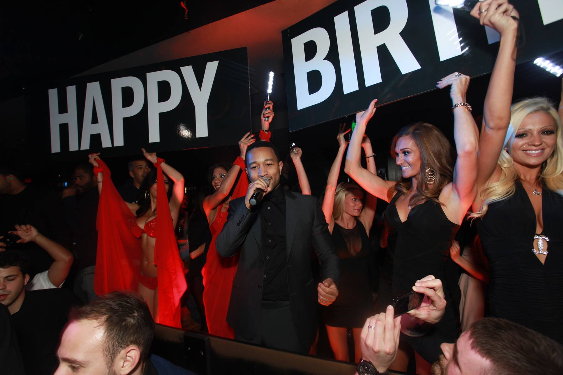 John Legend performs for the one-year anniversary of 1 OAK.
