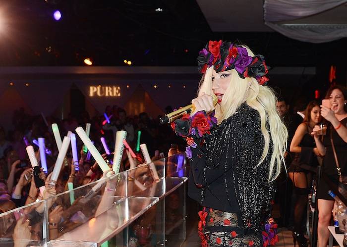 Ke$ha performs at Pure Nightclub. Photos: Denise Truscello/WireImage 