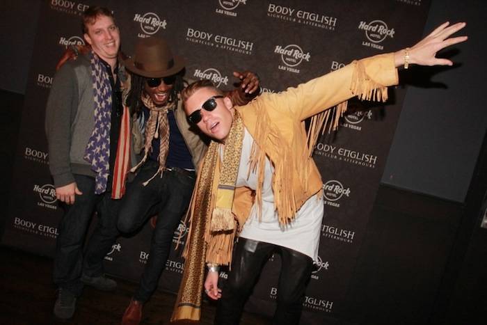 Macklemore poses with friends at Body English. Photos: Hew Burney 