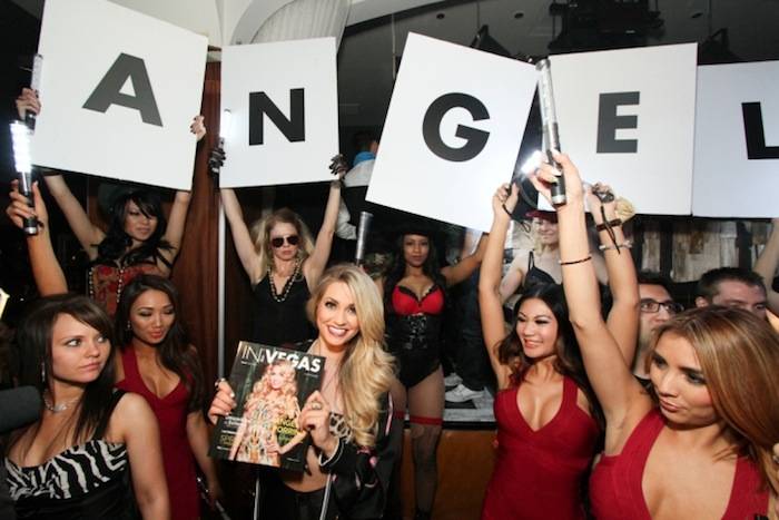 Angel Porrino help In Vegas Magazine launch its spring issue at Hyde. Photos: Hyde Bellagio 
