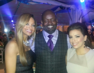 Me and Emmitt Smith at the TX Medal of Arts in Austin along with his beautiful wife!! —Eva Longoria