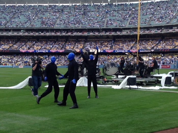 4.1.13 Blue Man Group  at the Los Angeles Dodgers Opening Day Game (2)