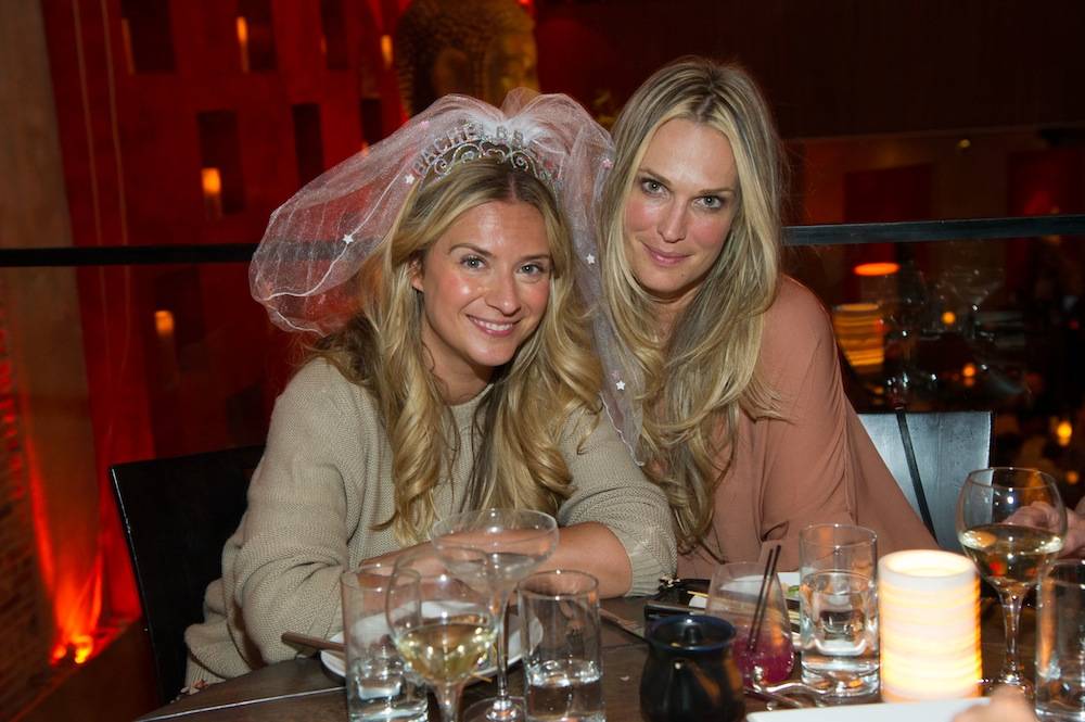 Molly Sims with friend at a bachelorette party at Tao Asian Bistro. Photos: Al Powers/Powers Imagery 