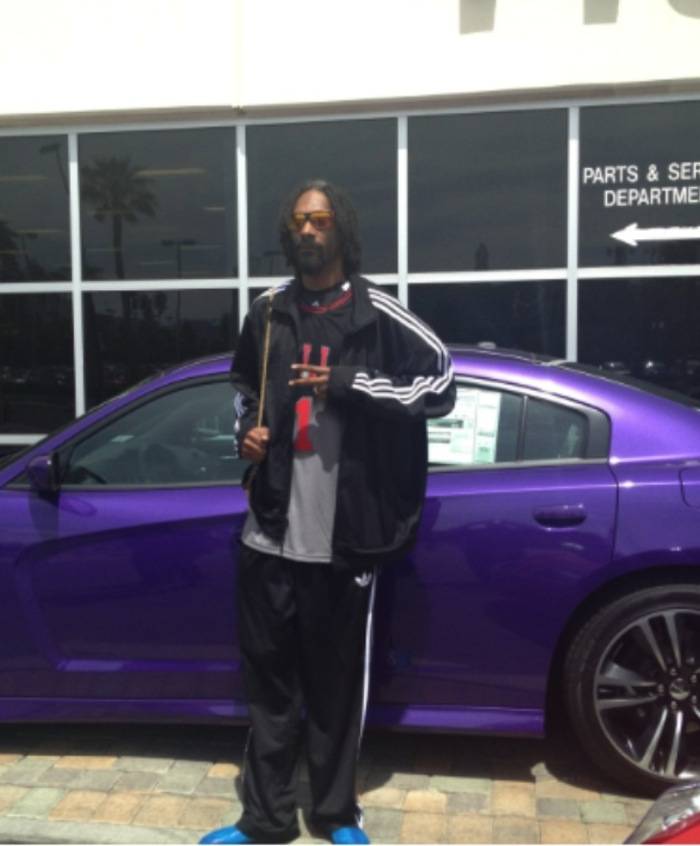 Snoop Lion at the Towbin dealership. Photos: Towbin Automotive 