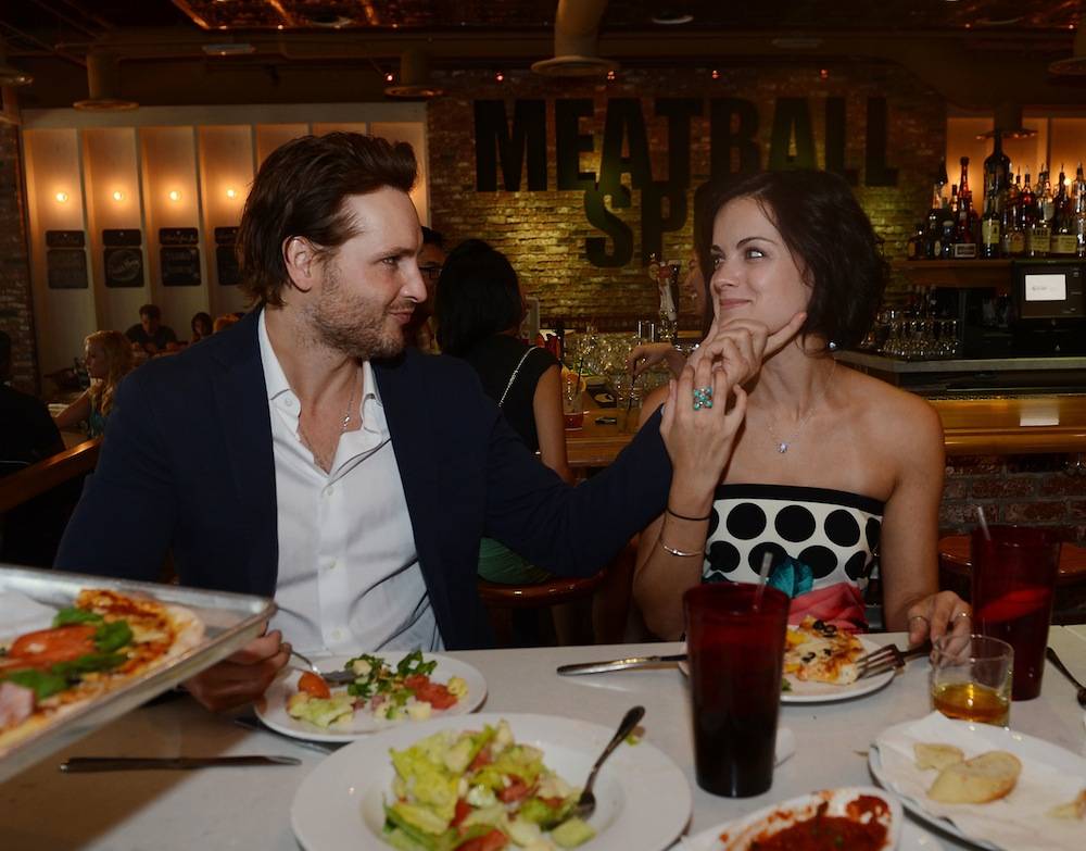 Peter Facinelli and Jaimie Alexander dine at Meatball Spot. Photos: Denise Truscello/WireImage 