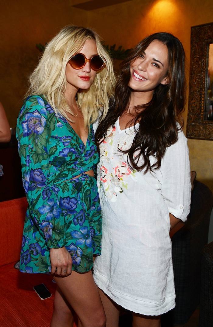 Ashlee Simpson and Odette Annable at Tao Beach Club. Photos: Denise Truscello/WireImage 