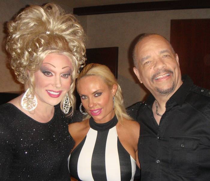 Ice-T and Coco with Frank Marino. Photo: Caesars Entertainment 