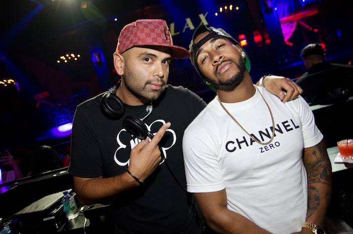 DJ Gusto and Omarion at LAX Nightclub. Photos: Karl Larson/Powers Imagery  