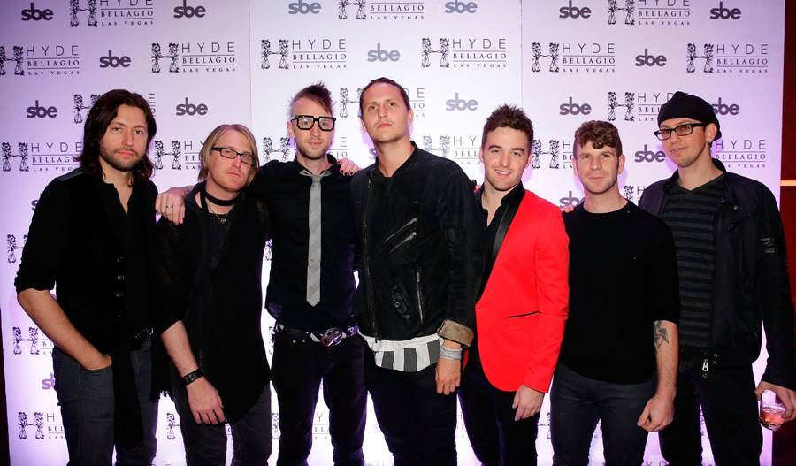 The Sayers Sessions Band on the red carpet at Hyde. Photo: Isaac Brekken/Getty 