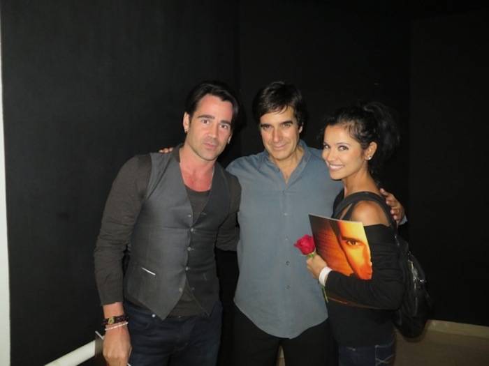 Colin Farrell and his sister Claudia with David Copperfield. Photos: David Copperfield 
