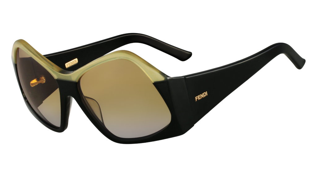 Fendi geometric sunglasses in black_AED 2,290