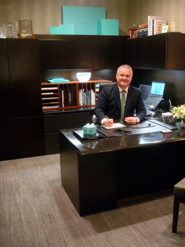 Brian Neel busy at work at Tiffany & Co.
