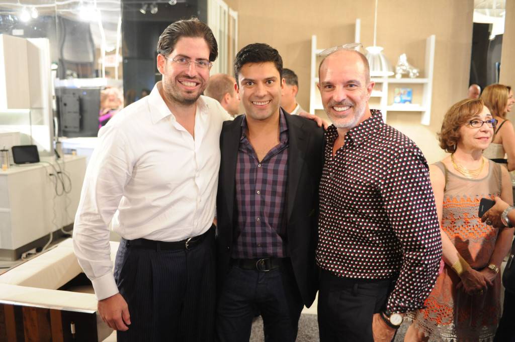 David Martin, Claudio Faria, & Renee Gonzalez at ORNARE “Miami HOT” Luxury Real Estate Showcase and Miami Swim Week Preview 