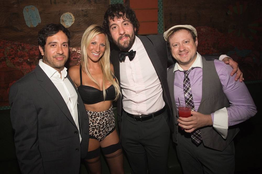 Jonathan Kite and friends at The Act Nightclub. Photos: Shane O’Neal 