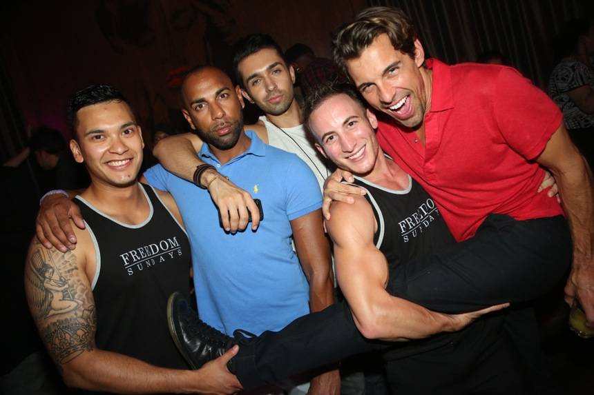 Madison Hildebrand and friends at Marquee. Photos: SPYONvegas 