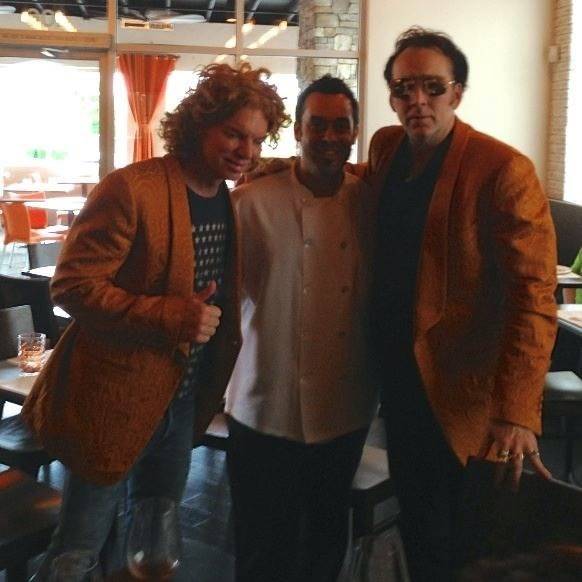 Carrot Top, Carlos Buscaglia and Nic Cage at Due Forni.