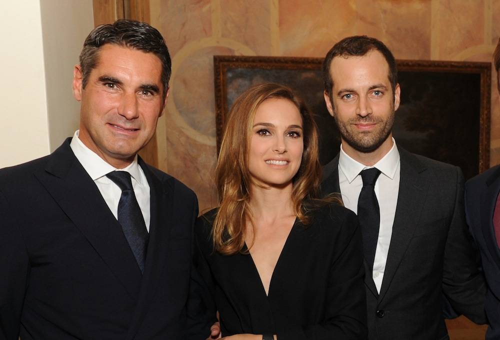 President of Vacheron Constantin, Huges de Pins, Benjamin Millepied and Natalie Portman 
