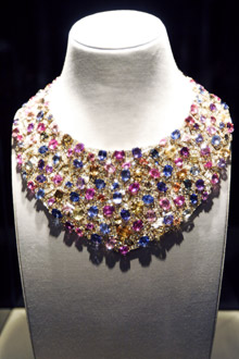 A multi-colored necklace purchased for $350,000