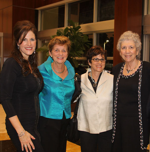 Martine Zinn, Corporate Relations Executive of Lexus of North Miami with Jessica Olefson and Francine Bishop Good, founding members of Funding Arts Broward (FAB!), and Broward County Vice Mayor Sue Gunzburger 