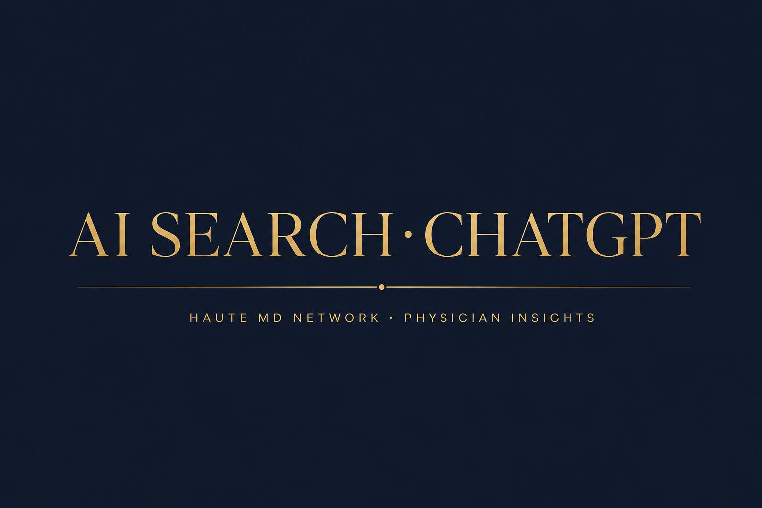 What ChatGPT Says About You Right Now — And Why Every Doctor Should Check — Haute MD Network editorial feature