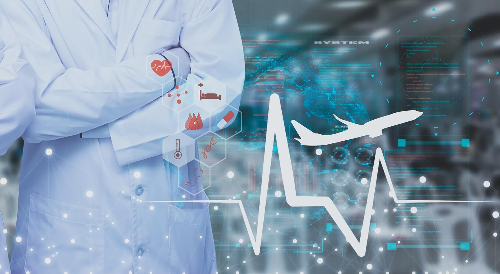 concept medical travel and tourism health care insurance