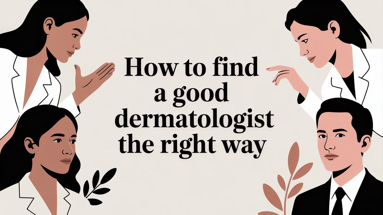 how to find a good dermatologist