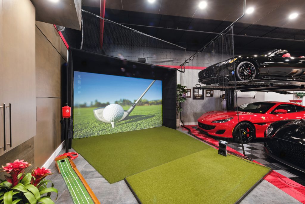 Racing simulator area