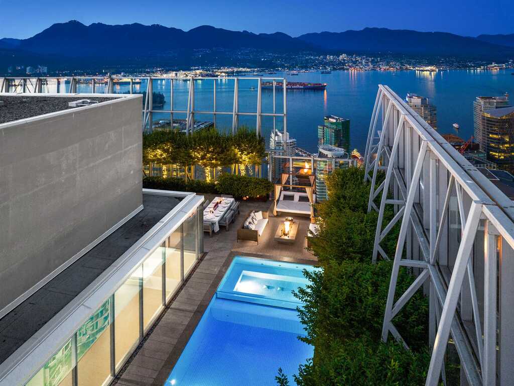 a luxurious penthouse in vancouver