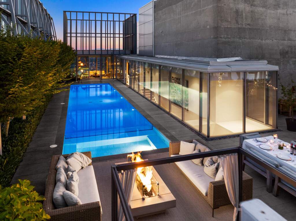 a luxurious penthouse in vancouver