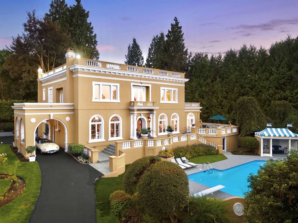 a classic mediterranean mansion in vancouver